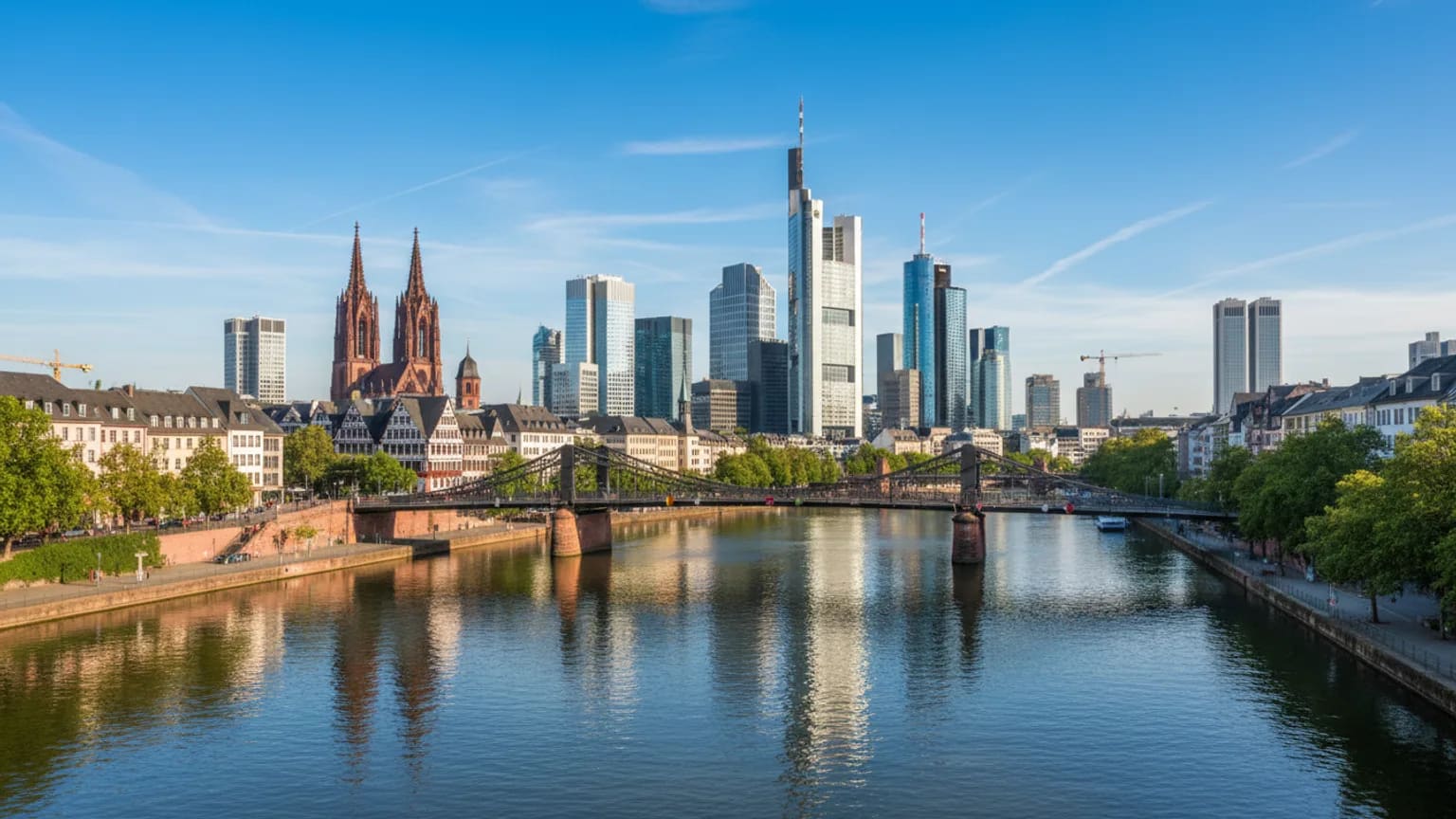 Vue panoramique de Frankfurt am Main